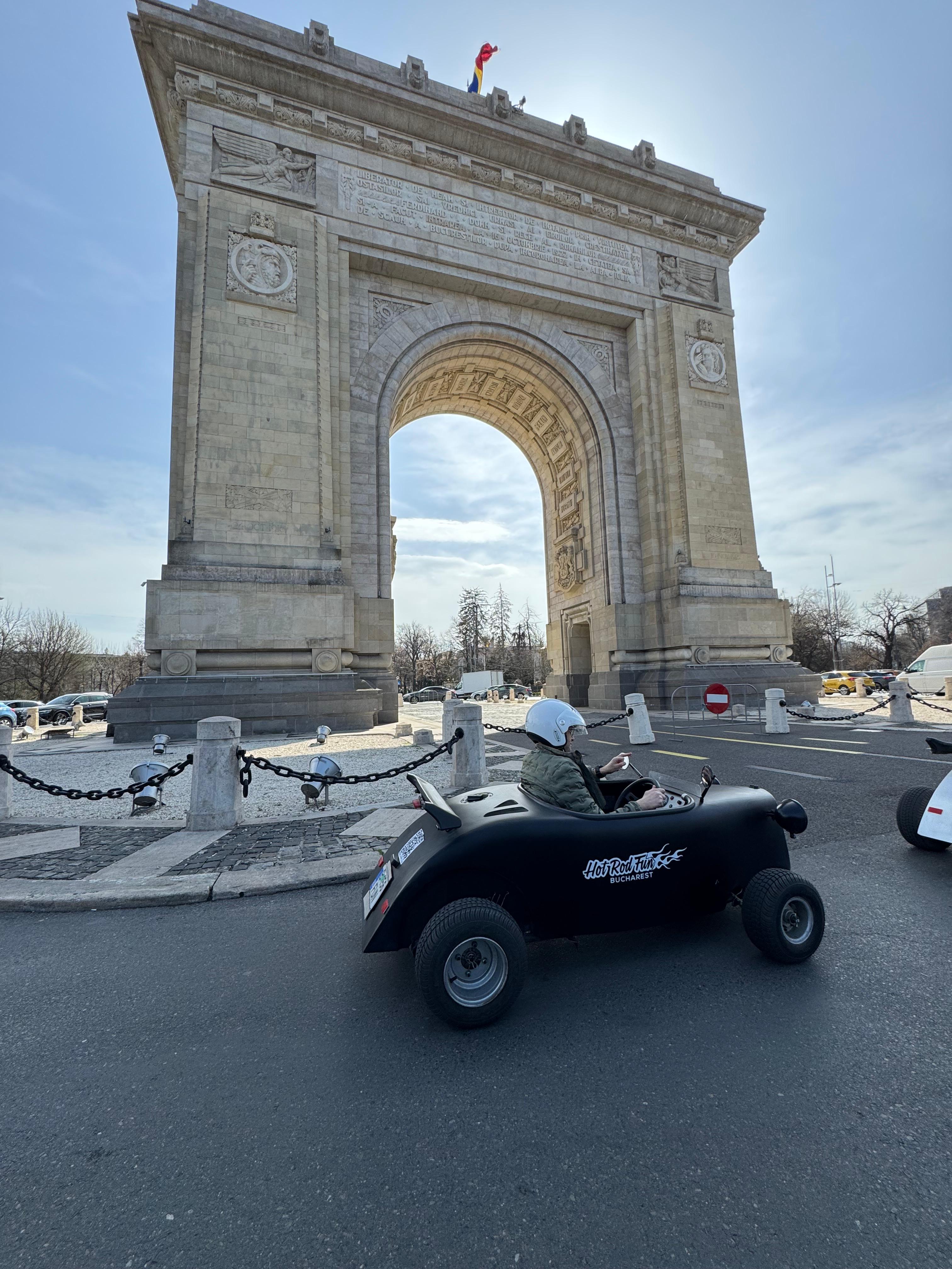 Hot Rod at Arc de Triomphe Bucharest